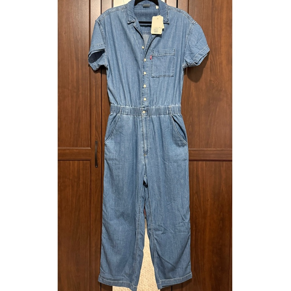 Levi's Short Sleeve Denim Jumpsuit